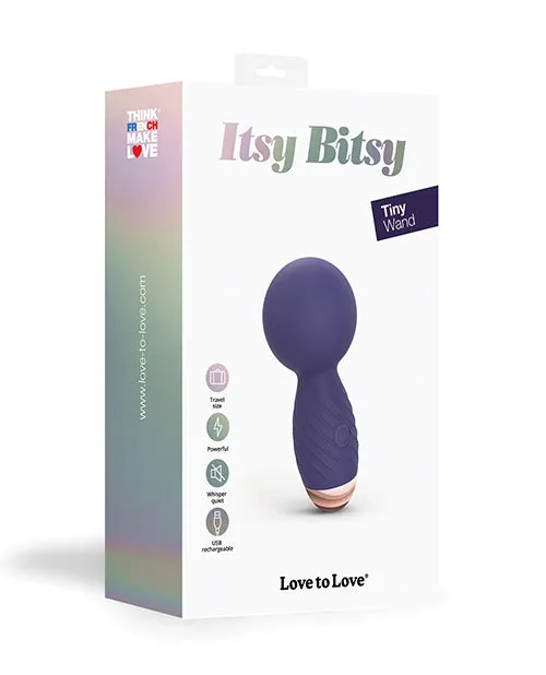Love To Love Female Sex Toys Itsy Bitsy Rechargeable Silicone Bullet Midnight Indigo