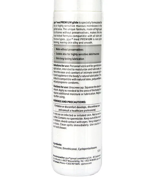 Lubricants Pjur Pjur Med Premium Glide Silicone Lubricant 34oz