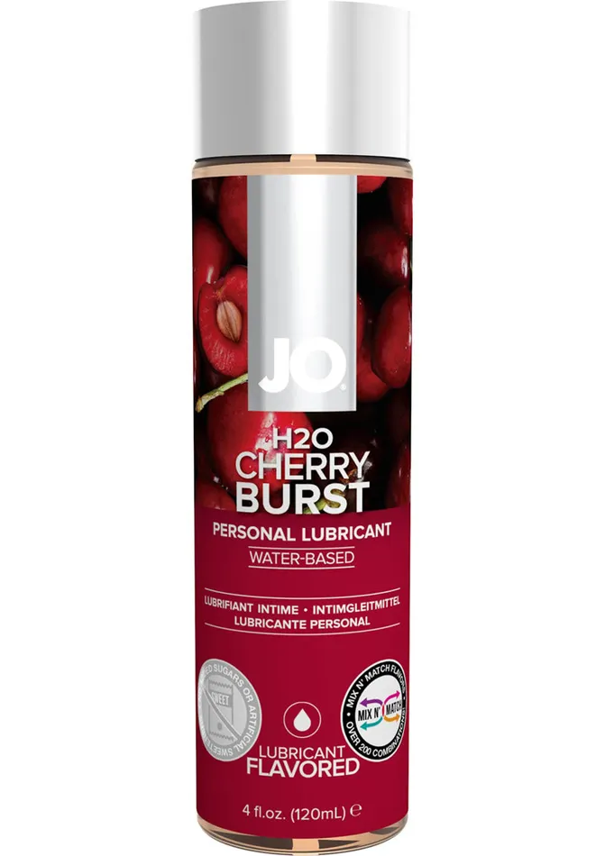 Lubricants System Jo JO H2O Water Based Flavored Lubricant Cherry Burst 4oz Lubricants System Jo JO H2O Water Based Flavored Lubricant Cherry Burst 4oz