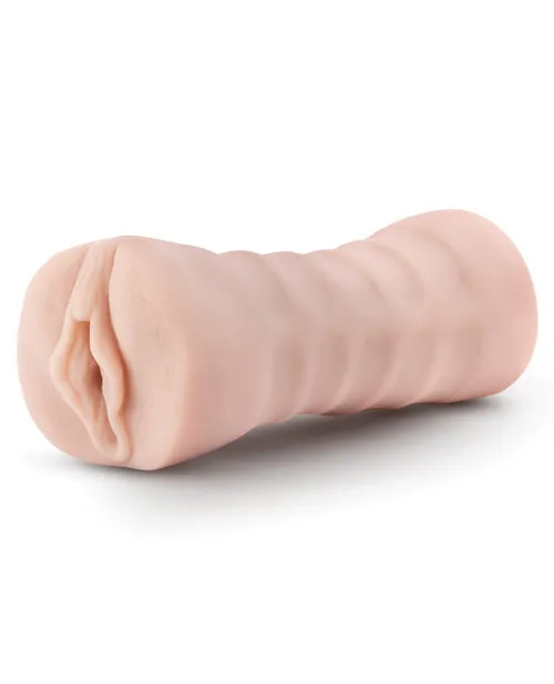 M For Men Male Sex Toys M for Men Ashley Vibrating Masturbator with Bullet Pussy Vanilla