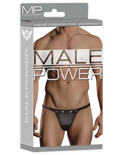 Male Power Male Power Rip off Thong wStuds Black SM Anal Male Power Male Power Rip off Thong wStuds Black SM Anal