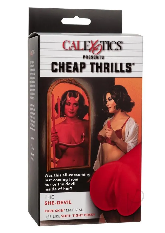 Male Sex Toys Cheap Thrills Cheap Thrills The SheDevil Stroker Pussy Red