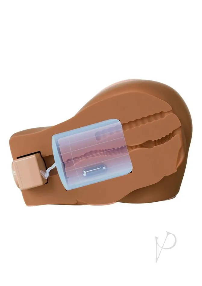 Male Sex Toys Pdx Elite PDX Elite Back That Ass Up Automatic Rechargeable Mega Masturbator Caramel