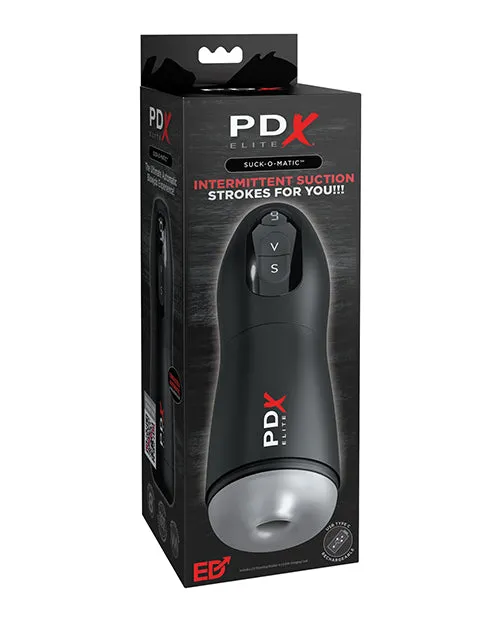 Male Sex Toys Pdx Elite PDX Elite SuckOMatic Rechargeable Masturbator Black