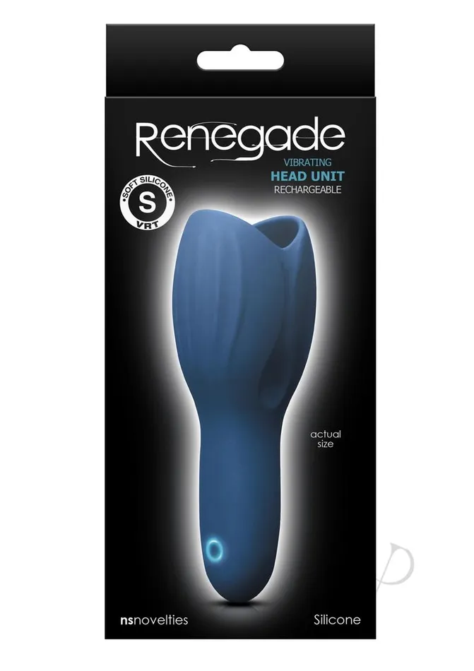 Male Sex Toys Renegade Renegade Rechargeable Silicone Head Unit Masturbator Blue Male Sex Toys Renegade Renegade Rechargeable Silicone Head Unit Masturbator Blue