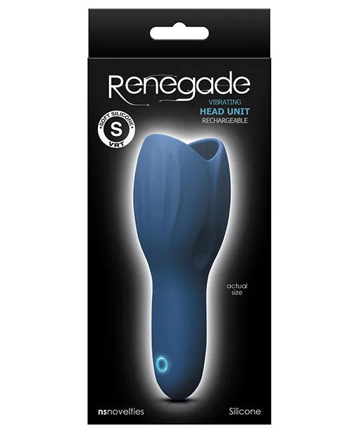 Male Sex Toys Renegade Renegade Rechargeable Silicone Head Unit Masturbator Blue