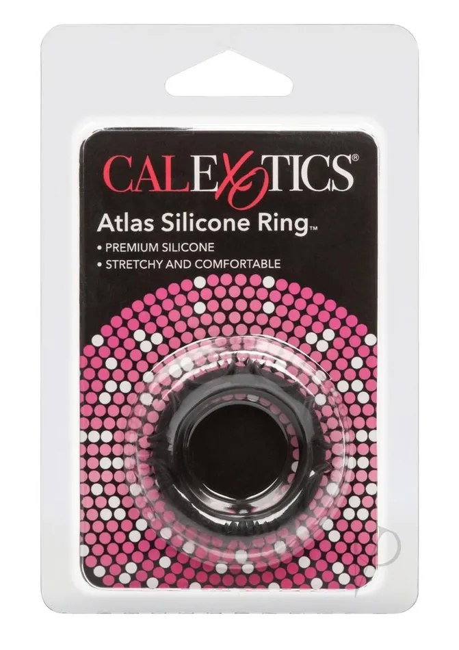 Male Sex Toys Rings Atlas Silicone Cock Ring Black