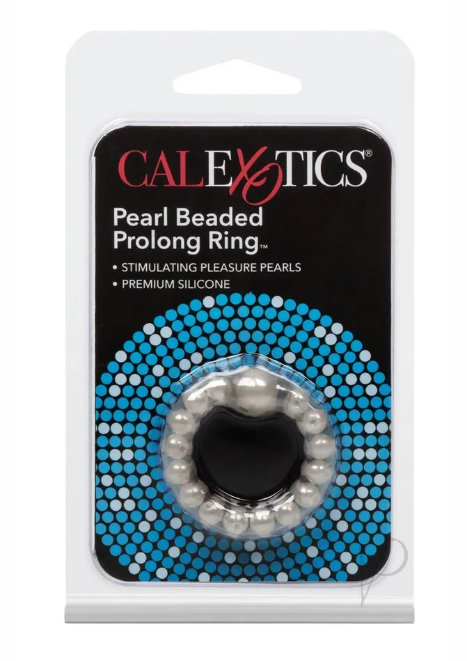 Male Sex Toys Rings Pearl Beaded Prolong Silicone Cock Ring Smoke