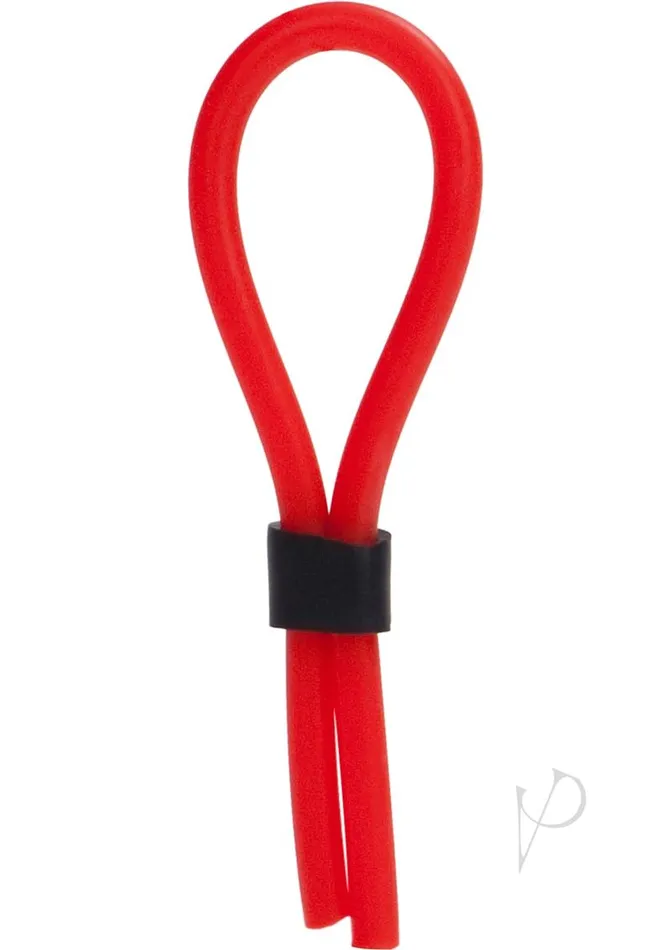Male Sex Toys Rings Silicone Stud Lasso Adjustable Cock Tie Red