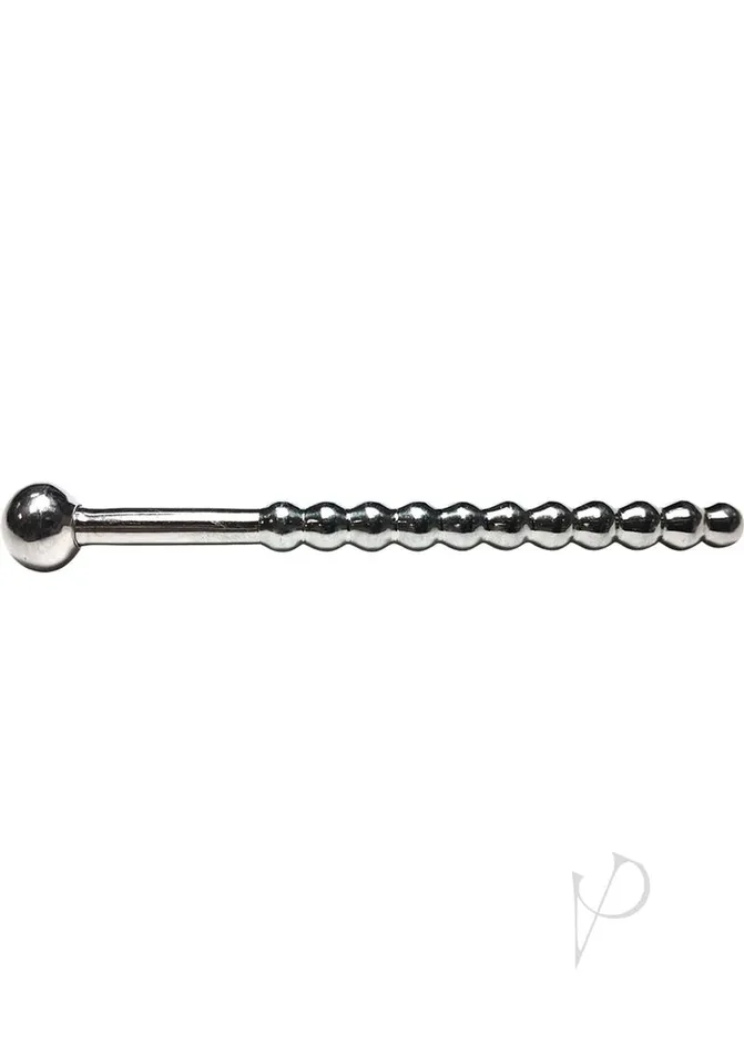 Male Sex Toys Rouge Beaded Stainless Steel Urethral Sound with Stopper Silver Rouge Male Sex Toys Rouge Beaded Stainless Steel Urethral Sound with Stopper Silver Rouge