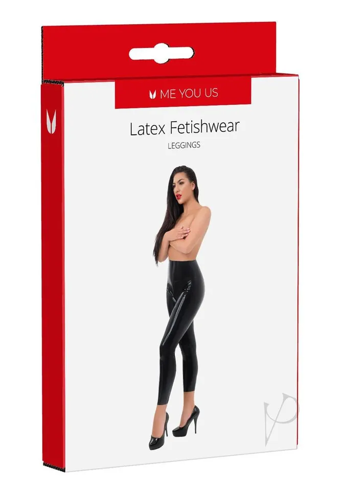 Me You Us ME YOU US Latex Leggings Medium Black Anal