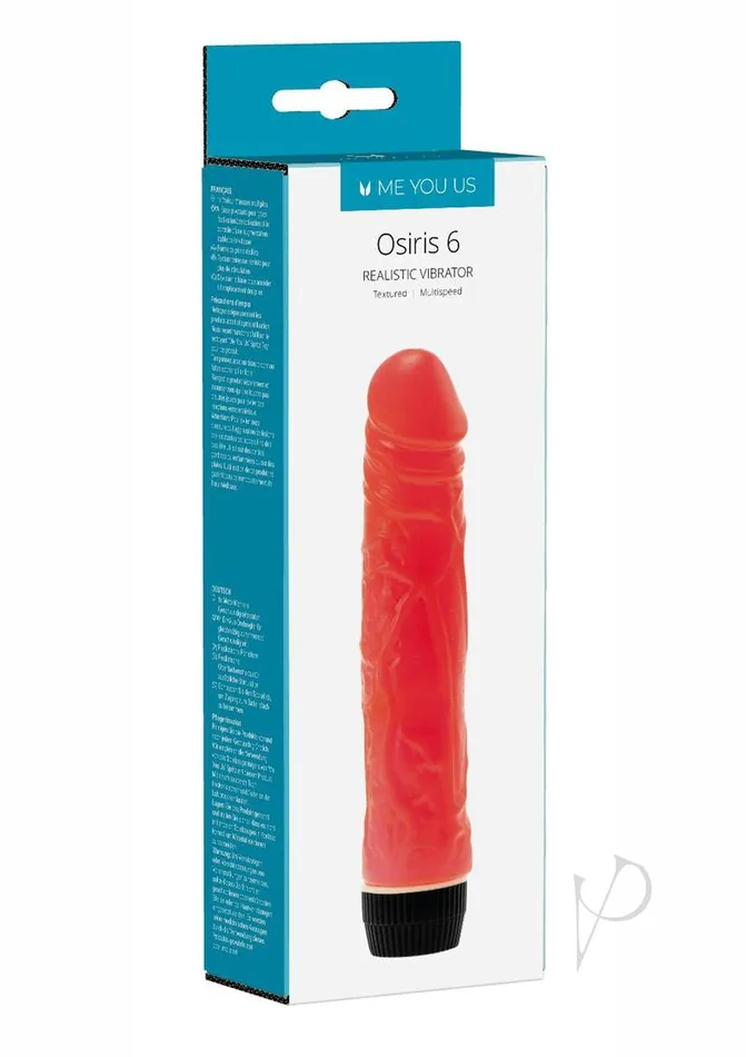 Me You Us ME YOU US Osiris 6 Realistic Vibrator Red Vibrators