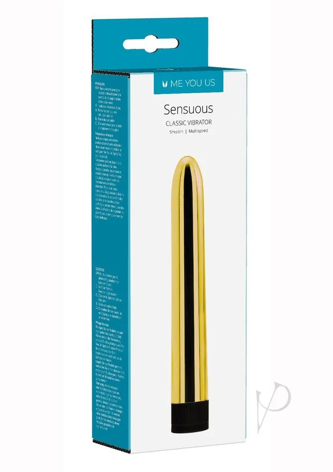 Me You Us Vibrators ME YOU US Sensuous Smooth Vibrator Gold