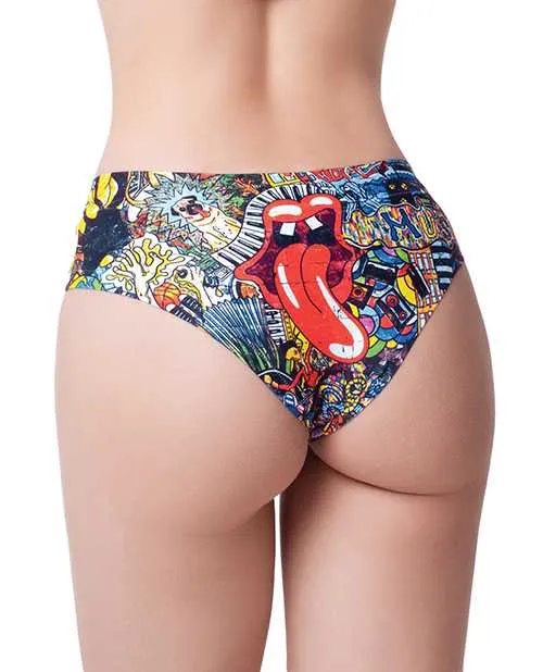 Mememe Male Sex Toys Mememe Psychotropical Trash Printed Slip XL