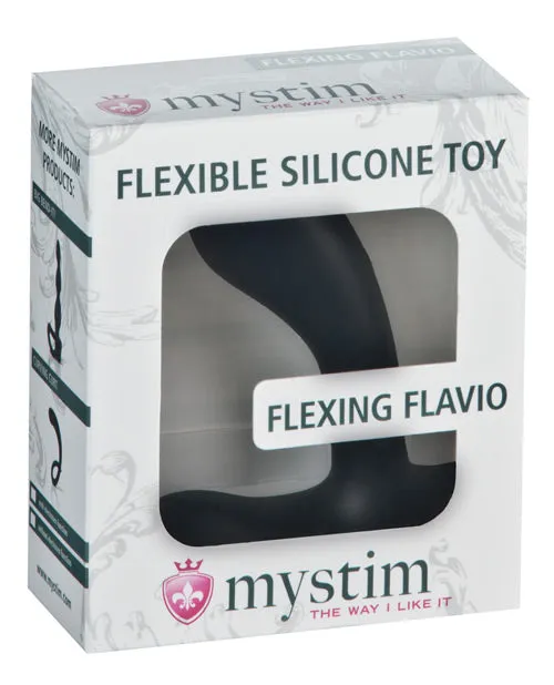 Mystim Flexing Flavio eStim Silicone Prostate Stimulator Black Mystim Anal Mystim Flexing Flavio eStim Silicone Prostate Stimulator Black Mystim Anal