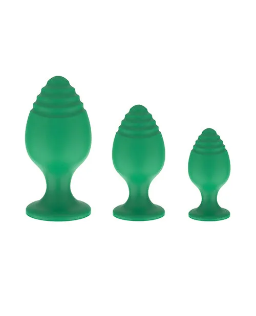 Nobu Anal Nobu Rainbow Silicone Plug Set Green