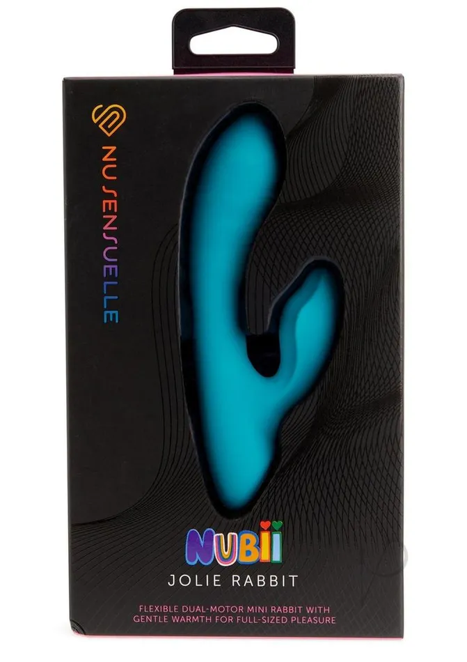 Nu Sensuelle Nu Sensuelle Jolie Nubii Rechargeable Silicone Mini Heating Rabbit Blue Vibrators Nu Sensuelle Nu Sensuelle Jolie Nubii Rechargeable Silicone Mini Heating Rabbit Blue Vibrators