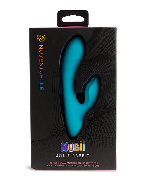 Nu Sensuelle Nu Sensuelle Jolie Nubii Rechargeable Silicone Mini Heating Rabbit Blue Vibrators Nu Sensuelle Nu Sensuelle Jolie Nubii Rechargeable Silicone Mini Heating Rabbit Blue Vibrators