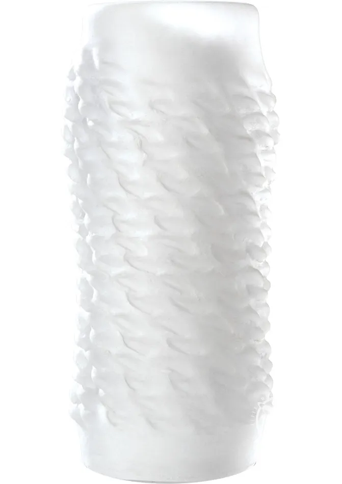 Opti Male Male Sex Toys OptiMale Link Reversible Ultraskyn Masturbator Frost