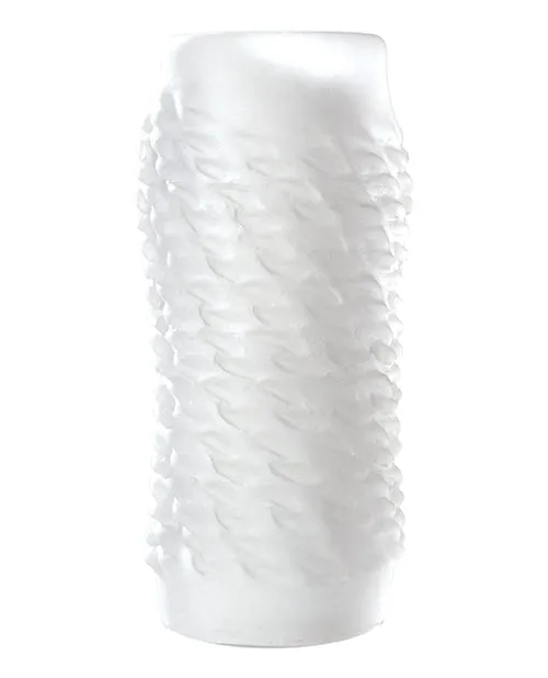 Opti Male Male Sex Toys OptiMale Link Reversible Ultraskyn Masturbator Frost