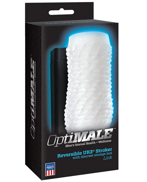 Opti Male Male Sex Toys OptiMale Link Reversible Ultraskyn Masturbator Frost