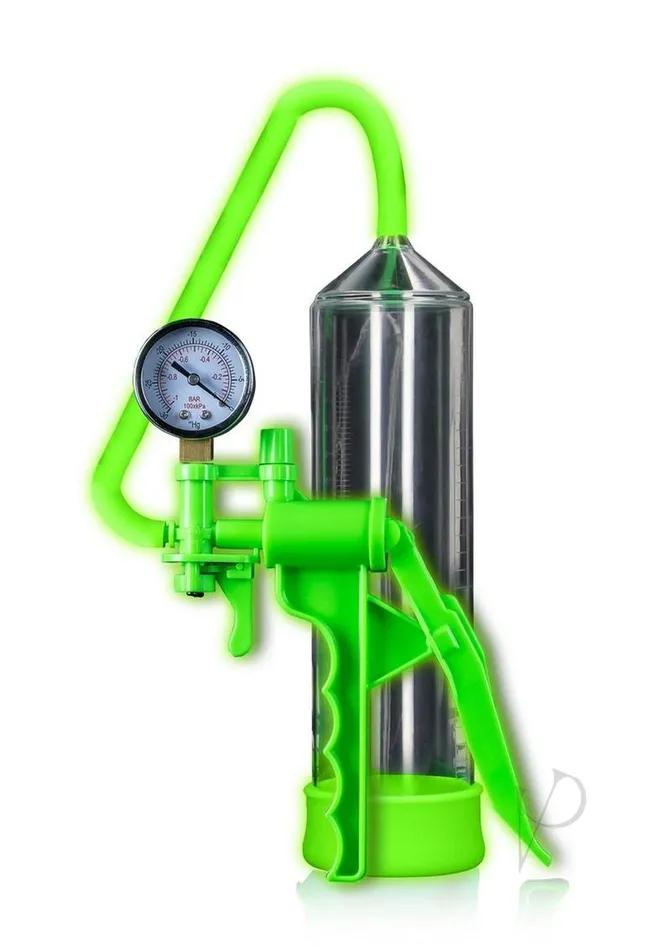 Ouch Elite Beginner Pump Glow in the Dark Green Ouch Female Sex Toys Ouch Elite Beginner Pump Glow in the Dark Green Ouch Female Sex Toys