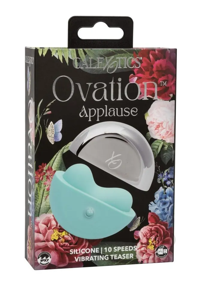 Ovation Female Sex Toys Ovation Applause Rechargeable Silicone Clitoral Stimulator Blue Ovation Female Sex Toys Ovation Applause Rechargeable Silicone Clitoral Stimulator Blue