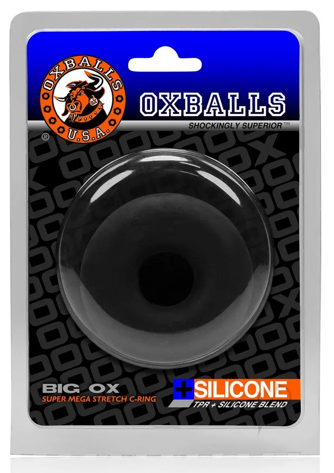 Oxballs Big Ox Super Mega Stretch Silicone Cock Ring Black Oxballs Male Sex Toys Oxballs Big Ox Super Mega Stretch Silicone Cock Ring Black Oxballs Male Sex Toys