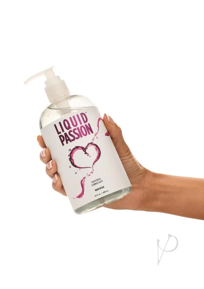Passion Sexual Health Wellbeing Liquid Passion Natural Water Based Lubricant 16oz