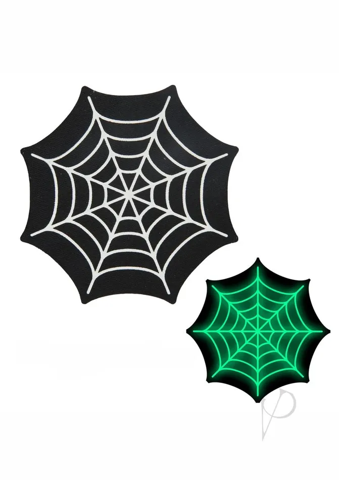 Peekaboo Anal Peekaboo Glow In The Dark Webs Pasties BlackGreen Peekaboo Anal Peekaboo Glow In The Dark Webs Pasties BlackGreen