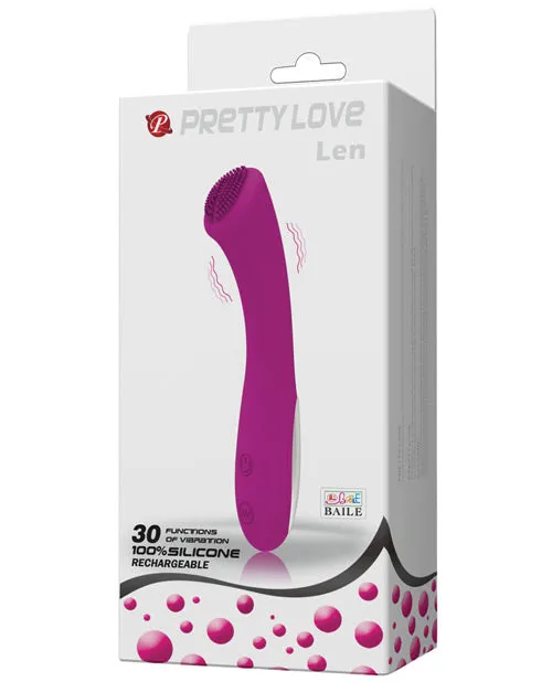 Pretty Love Len Rechargeable Wand 30 Function Purple Pretty Love Vibrators Pretty Love Len Rechargeable Wand 30 Function Purple Pretty Love Vibrators