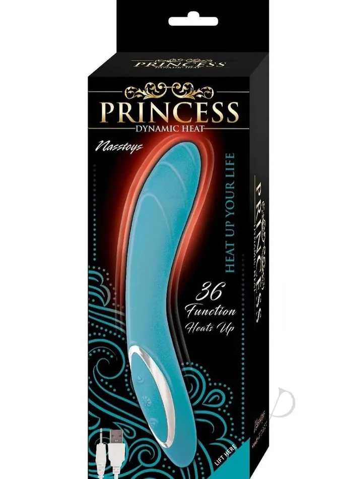 Princess Dynamic Heat Rechargeable Silicone Vibrator Blue Princess Vibrators Princess Dynamic Heat Rechargeable Silicone Vibrator Blue Princess Vibrators