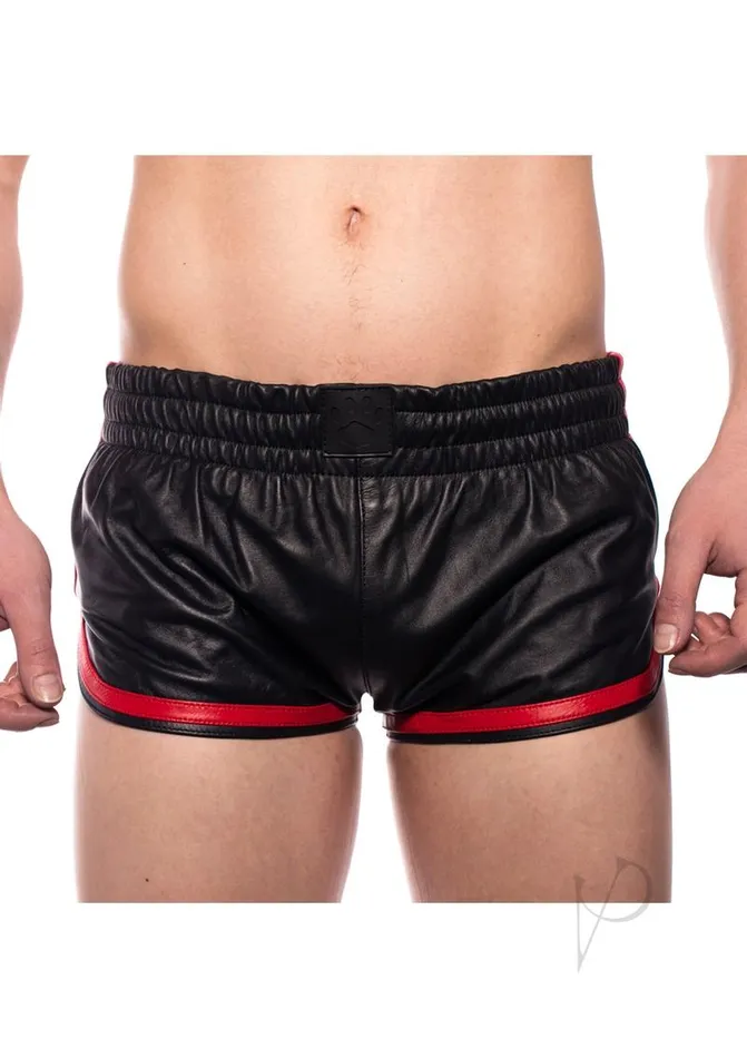 Prowler Red Restraints Prowler RED Leather Sport Shorts XLarge BlackRed
