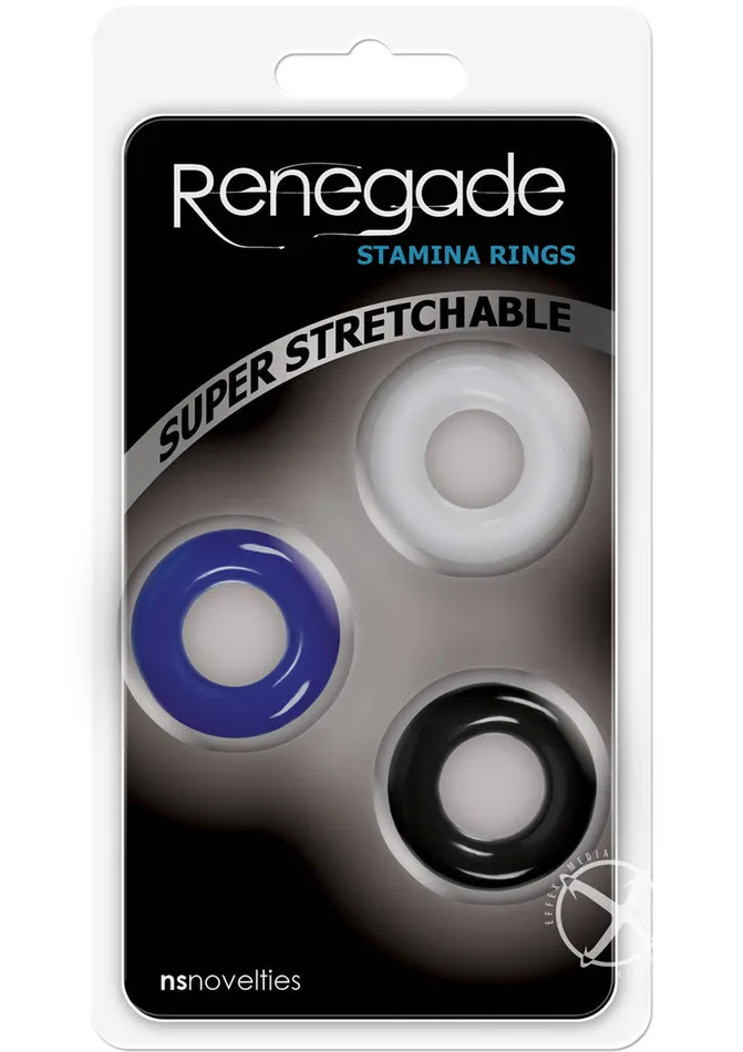 Renegade Male Sex Toys Renegade Stamina Rings Cock Rings Set of 3 Assorted Colors Renegade Male Sex Toys Renegade Stamina Rings Cock Rings Set of 3 Assorted Colors