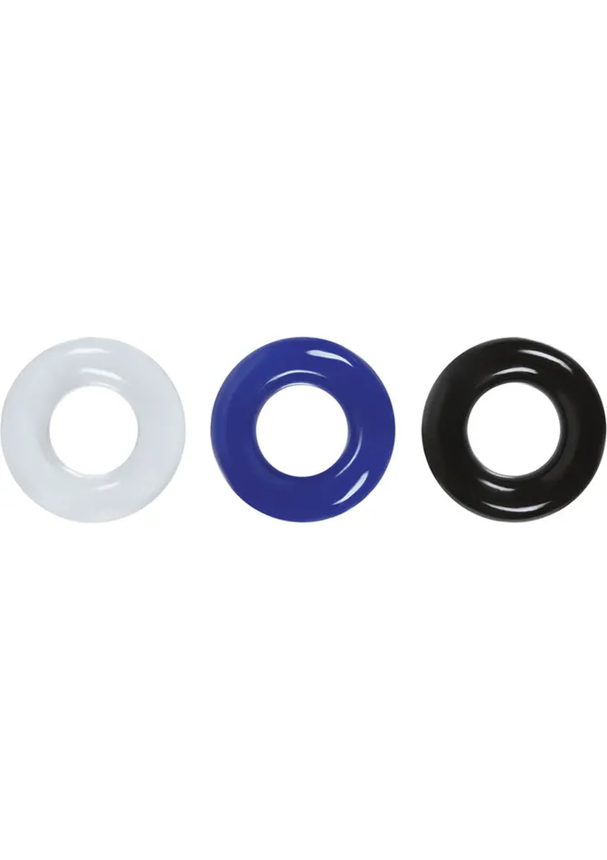 Renegade Male Sex Toys Renegade Stamina Rings Cock Rings Set of 3 Assorted Colors Renegade Male Sex Toys Renegade Stamina Rings Cock Rings Set of 3 Assorted Colors