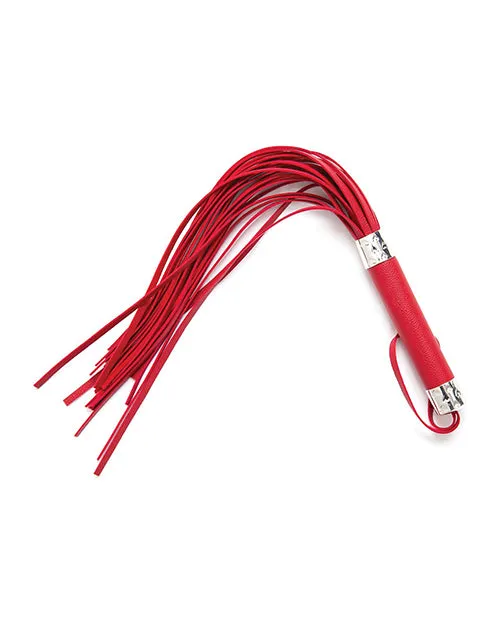 Restraints Plesur Plesur 18 Vegan Leather Flogger Red