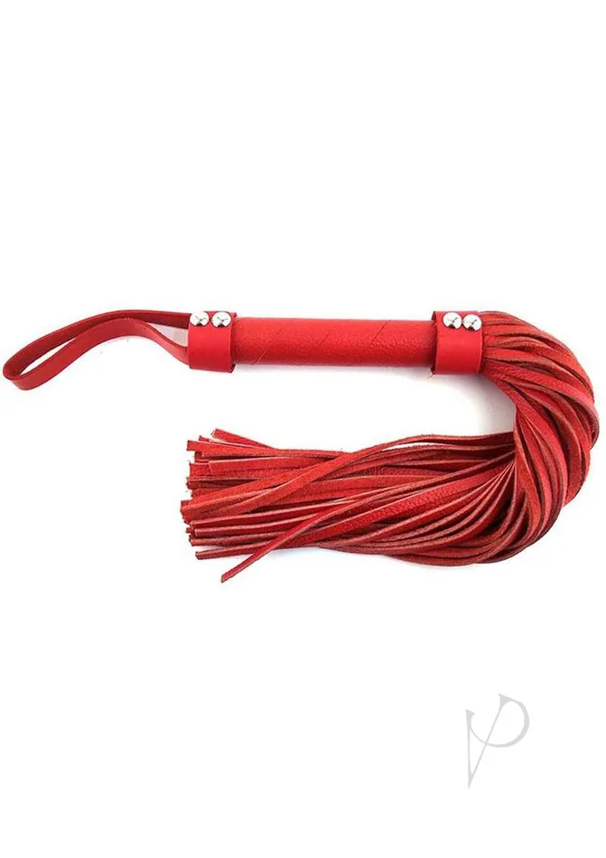 Restraints Rouge Rouge Short Leather Flogger Red