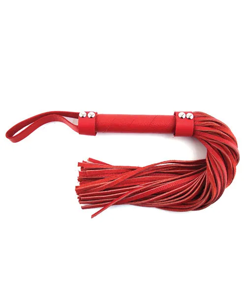 Restraints Rouge Rouge Short Leather Flogger Red