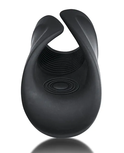 Rocks Off Male Sex Toys Rush Silicone Vibrating Textured Masturbator Black