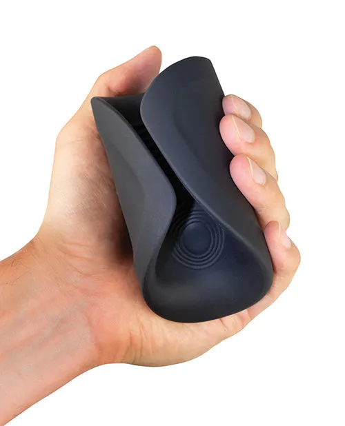 Rocks Off Male Sex Toys Rush Silicone Vibrating Textured Masturbator Black