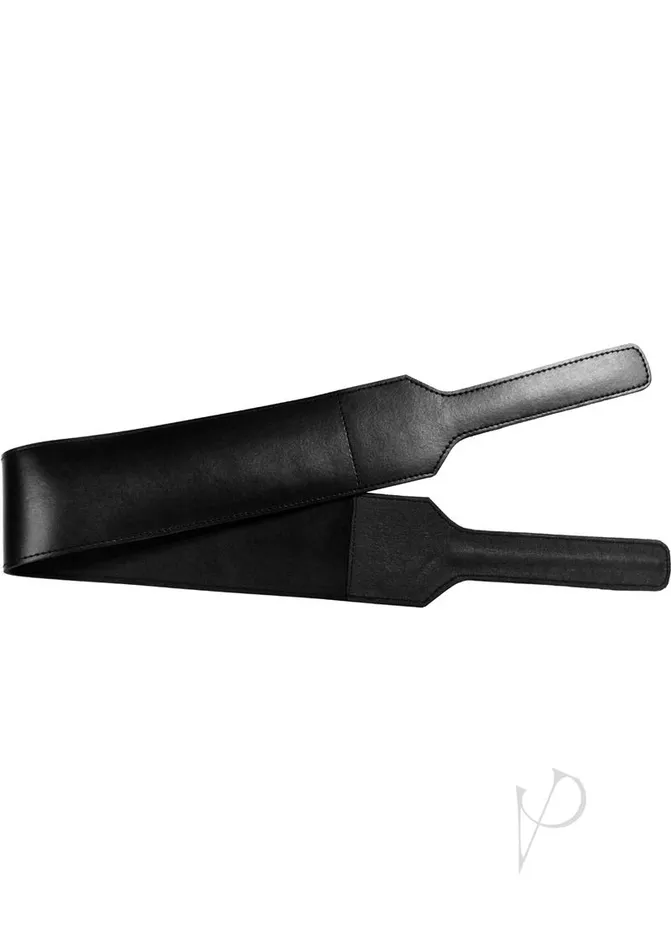 Rouge Restraints Rouge Folded Open Leather Paddle Black