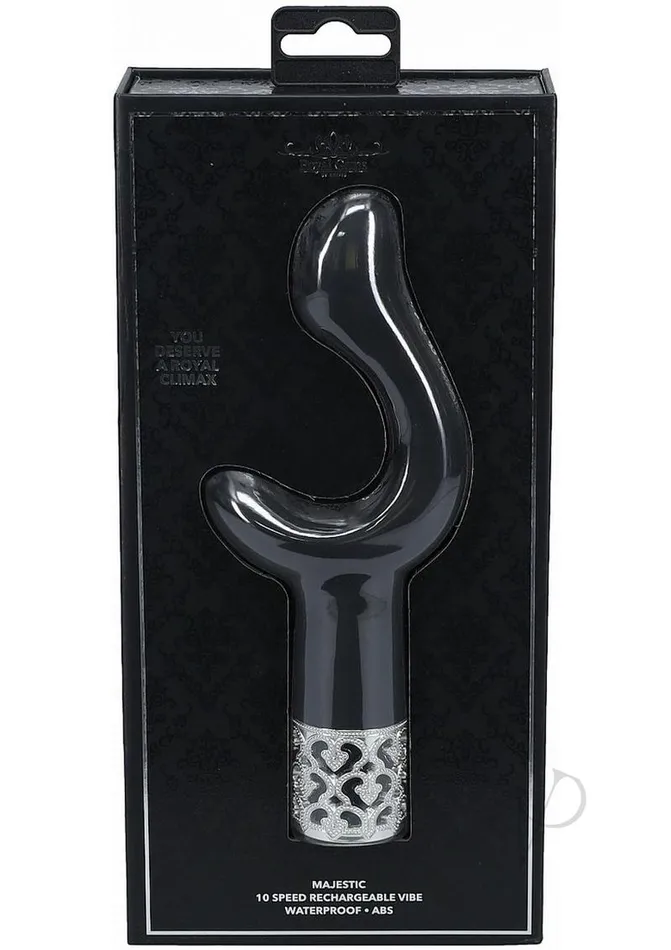 Royal Gems Female Sex Toys Royal Gems Majestic Rechargeable Silicone Vibrator Black Royal Gems Female Sex Toys Royal Gems Majestic Rechargeable Silicone Vibrator Black