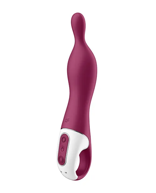 Satisfyer AMazing 1 Silicone Vibrator Berry Satisfyer Vibrators
