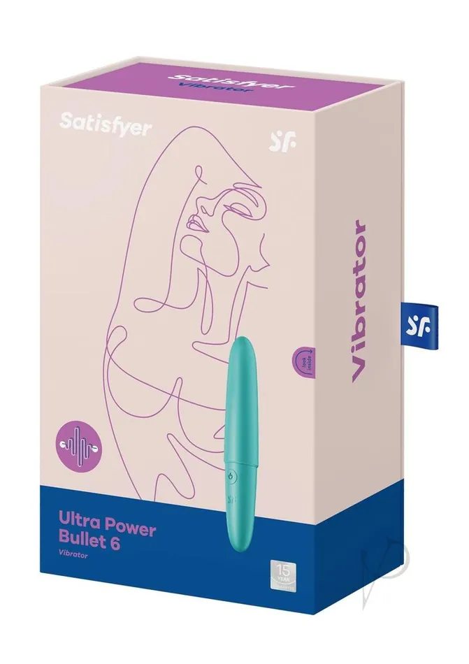 Satisfyer Female Sex Toys Satisfyer Ultra Power Bullet 6 Rechargeable Silicone Bullet Vibrator Teal Satisfyer Female Sex Toys Satisfyer Ultra Power Bullet 6 Rechargeable Silicone Bullet Vibrator Teal