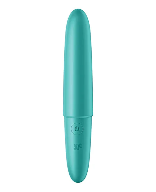Satisfyer Female Sex Toys Satisfyer Ultra Power Bullet 6 Rechargeable Silicone Bullet Vibrator Teal