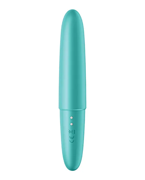 Satisfyer Female Sex Toys Satisfyer Ultra Power Bullet 6 Rechargeable Silicone Bullet Vibrator Teal