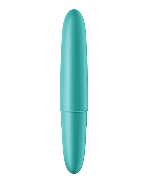 Satisfyer Female Sex Toys Satisfyer Ultra Power Bullet 6 Rechargeable Silicone Bullet Vibrator Teal