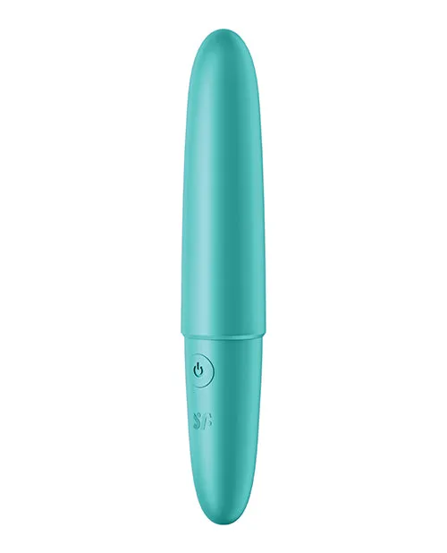 Satisfyer Female Sex Toys Satisfyer Ultra Power Bullet 6 Rechargeable Silicone Bullet Vibrator Teal