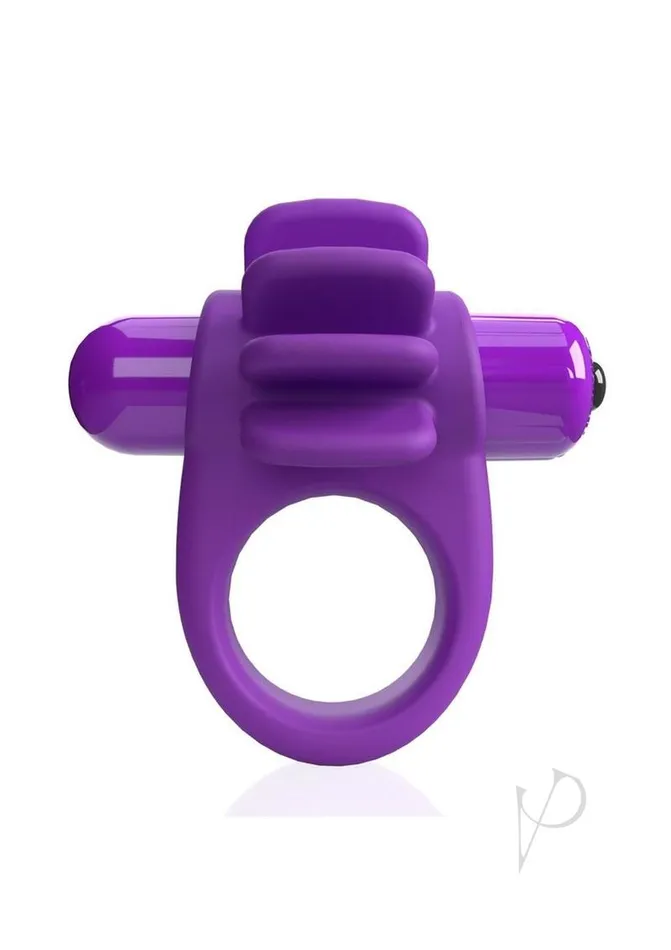 Screaming O Couples 4T Skooch Vibrating Cock Ring with Clitoral Stimulator Grape
