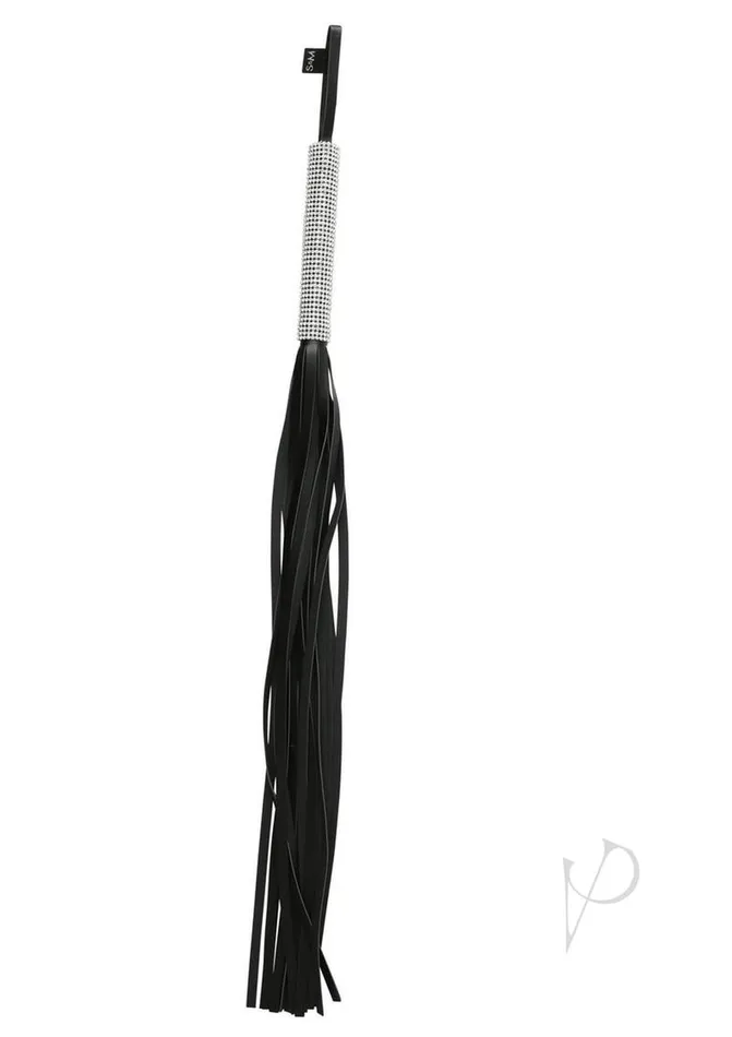 Sex And Mischief Sex and Mischief Sparkle Flogger 31in Black Female Sex Toys